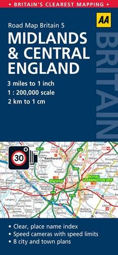 Road Map Midlands & Central England