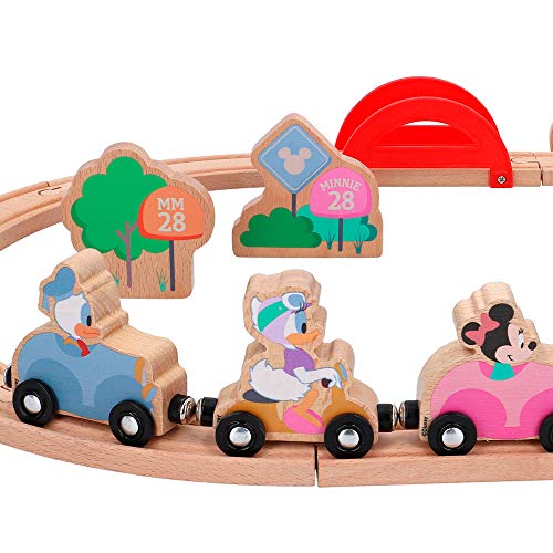 Disney Mickey Friends Train En Bois Mickey Et Minnie 48703 - vue 5