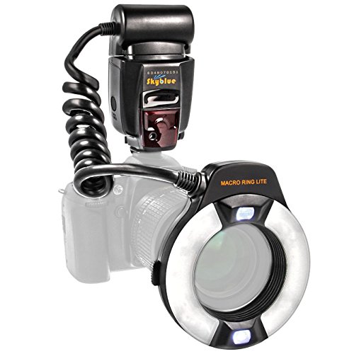 Flash annulaire macro ITTL de Meike (numéro de guide 1446) compatible