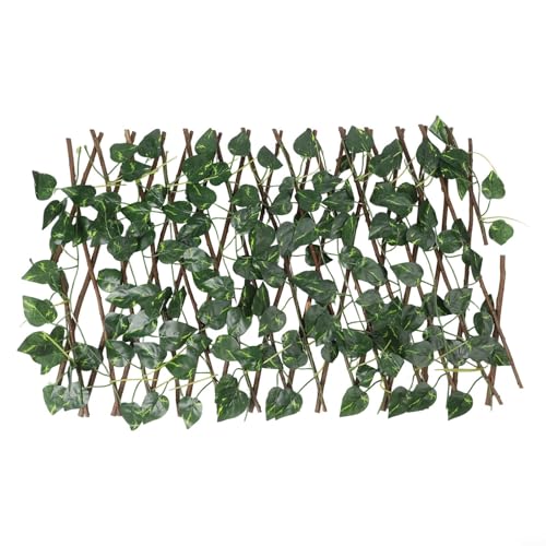 Valla de jardín enrejado hojas artificiales – valla de protección de jardín – Pantalla de privacidad paneles de pared de plantas artificiales – Pared de protección de setos artificiales (2#)