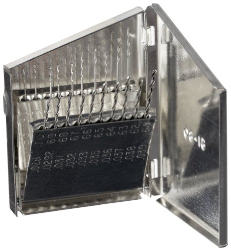 Chicago-Latrobe 57715 150D Series High-Speed Steel Jobber Length Drill Bit Set With Metal Case, Uncoated (Bright) Finish cover