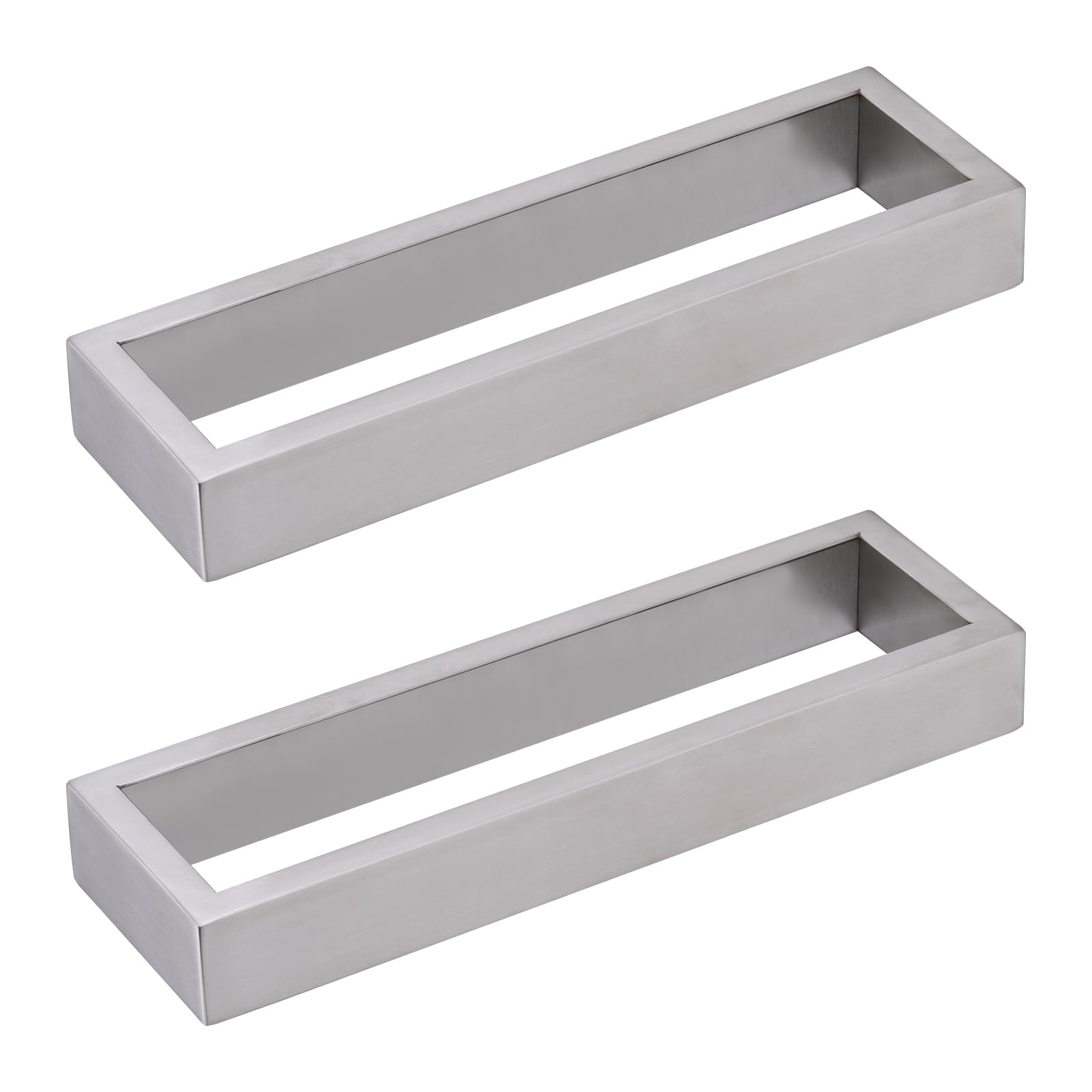 Toallero, soporte para toallas de mano de 9 pulgadas, soporte de pared, toalleros para accesorios de baño, accesorios de anillo de toalla de acero inoxidable (níquel cepillado, paquete de