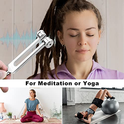 Tuning Fork Set For Healing Chakra Set 128Hz 256Hz 512Hz Tuning Forks Set With Reflex Hammer Gift For Buddhists Yoga Teacher Sound Healer #TOP4