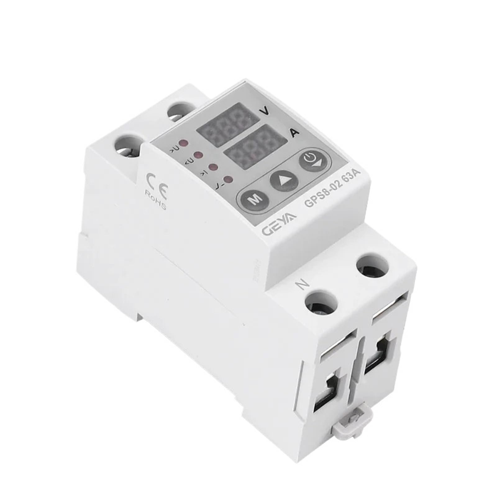 Zabezpieczenie przed przeciążeniem i niskim napięciem do szyny DIN GPS8, 40 A, 63 A, 80 A, 220 V AC