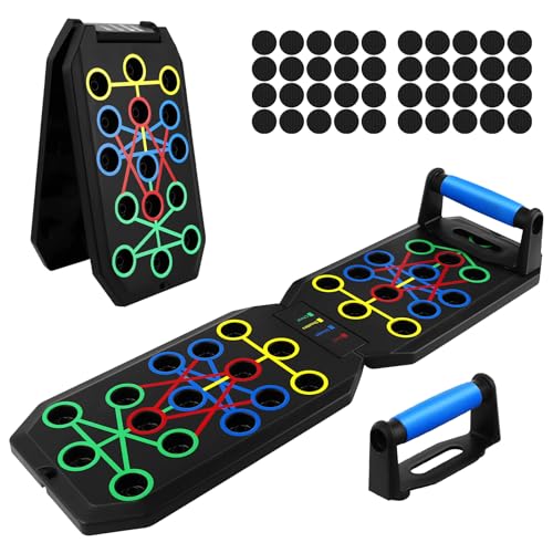 VMUTGA Push Up Rack Board, Tabla de Flexiones Multifuncional, Ejercicio para Entrenamiento Corporal, para Entrenamiento Muscular Equipo de Brazos Gimnasio Inicio