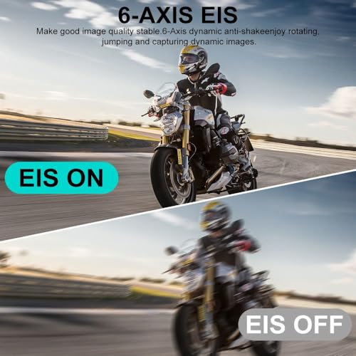 Image of ORLOV 6K Action Camera with Dual Touch Screens | 50MP Ultra HD Photo |170 Wide Angle Lens | EIS Stabilization | Waterproof 30M | WiFi Connectivity | Remote | 256GB SD Card Support Vlogging Camera