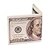 LUI SUI Men Us Dollar Bill Wallet Billfold Leather Credit Card Photo Holder