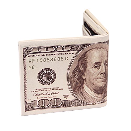Men Us Dollar Bill Wallet Billfold Leather Credit Card Photo Holder4