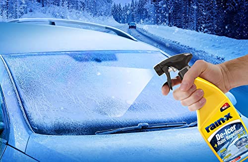 Rain-X Scheiben-Frostschutz - Enteiser und Regenabweiser 2-in-1 – entfernt EIS und Schnee - Wasserabweisende Schutzschicht - einfache Anwendung - 500 ml