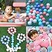 LANGXUN 50 100 200 Soft Plastic Ball Pit Balls for Kids, Gift for Baby Toddler Birthday Christmas, Ball Pit Play Tent, Baby Kiddie Pool Water Toys, Party Decoration (200 Balls, 5 Macaron Colors)