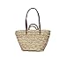 Produktbild Augproveshak Einkaufskorb Strohgewebe Handarbeit Wiederverwendbar Shopper Damen Schultertasche Top-Griff Tasche für Einkaufen Outdoor Strand Reisen Urlaub