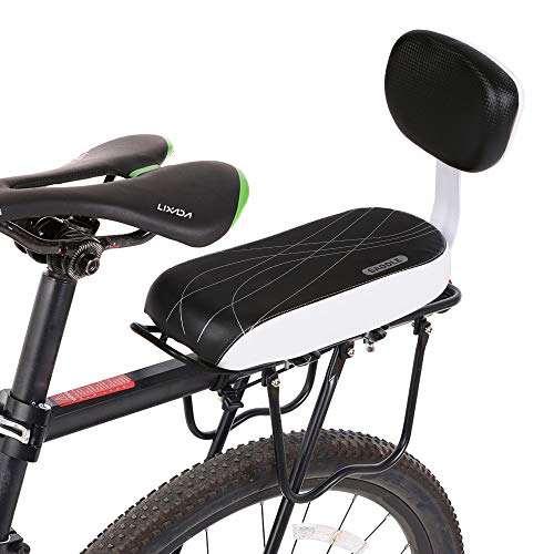 Lixada MZL3471506720472EN Bicycle Back Seat Cycling Bike Bicycle Mtb Pu Leather Soft Cushion Rear Rack Seat Children Seat thumb #3