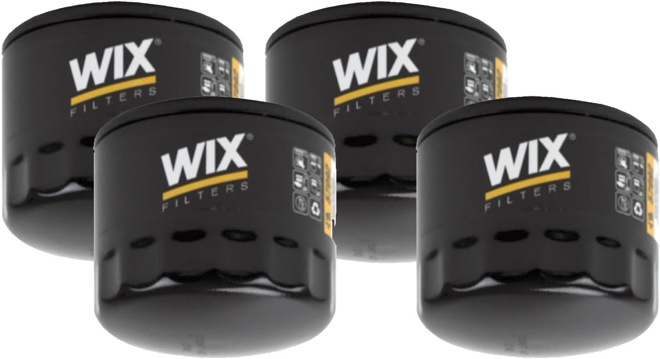 Set of 4 Engine Motor Oil Filters For Chrysler Dodge Mitsubishi 3000GT Eclipse Galant Lancer Montero Sport Outlander Sebring Stratus GAS FI