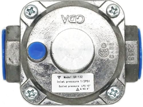 Miniatura 4 de Regulador convertible de presión LPG y NG con conexión de entrada y salida de rosca de 12"-14NPT, presión de entrada de 12 PSI y presión de salida