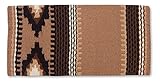 Mayatex Cowtown Saddle Blanket, Fawn/Black/Chestnut, 36 x 34-Inch
