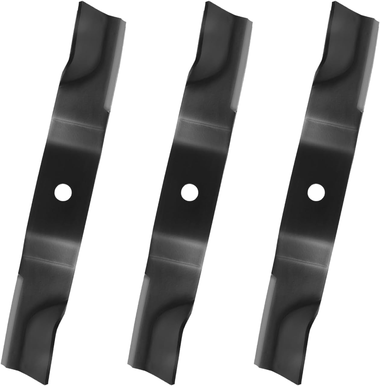 K5575-34330 Lawn Mower Blades for 48" Deck, Compatible with Kubota Kommander ZG123 ZG124 ZG2048 Z122E Z121S, Replaces K5575-97530, K5182-71840, 3 Pack
