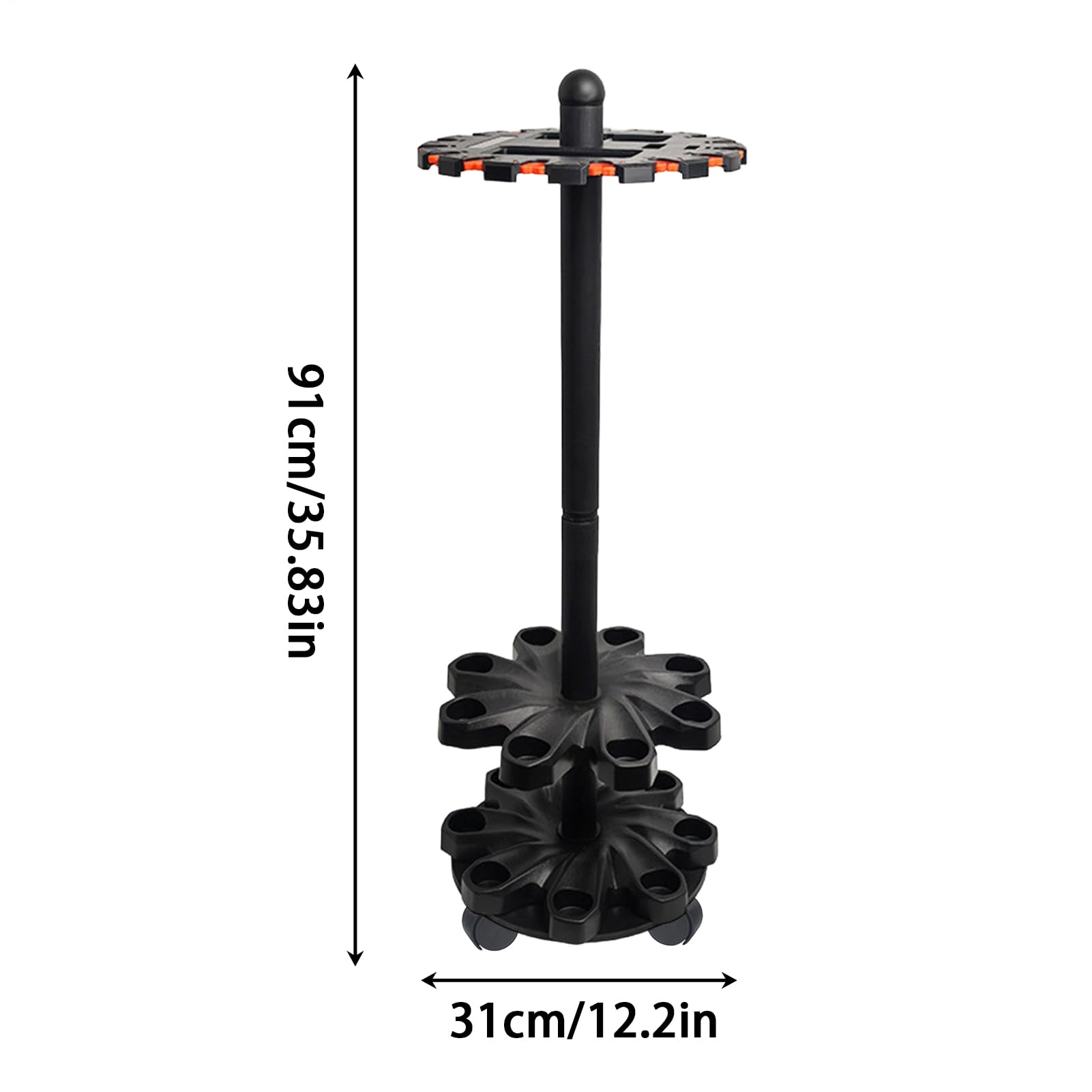 Soportes para Cañas de Pescar para Garaje Organizador Vertical para Cañas | Soporte de Pie para Cañas para Cubierta Hogar Vehículo Garaje Kayak