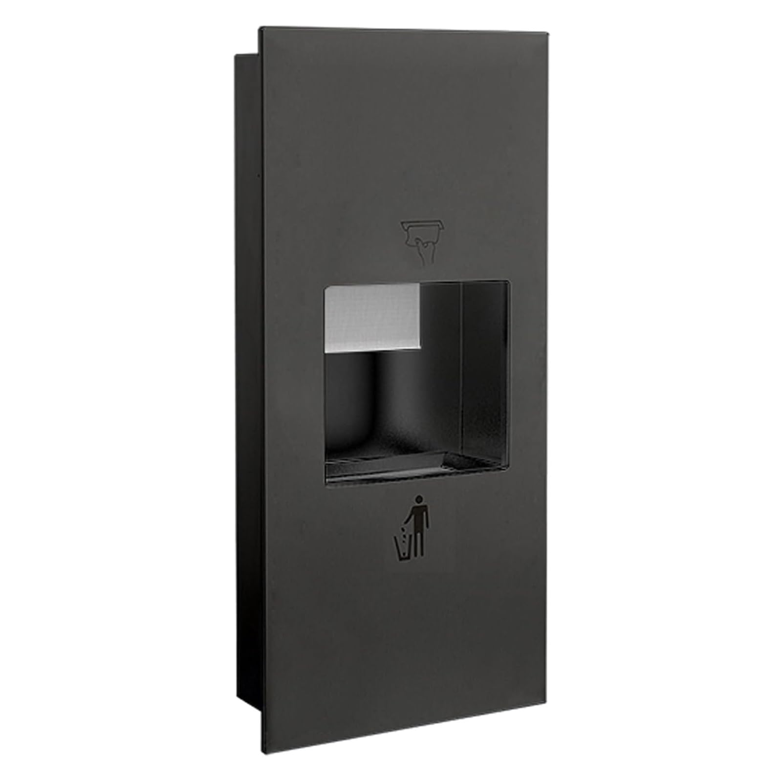 Kommerzieller Edelstahl-Papierhandtuchspender mit Mülleimer für Badezimmer und Restaurants, langlebiges Design, einfach zu installieren
