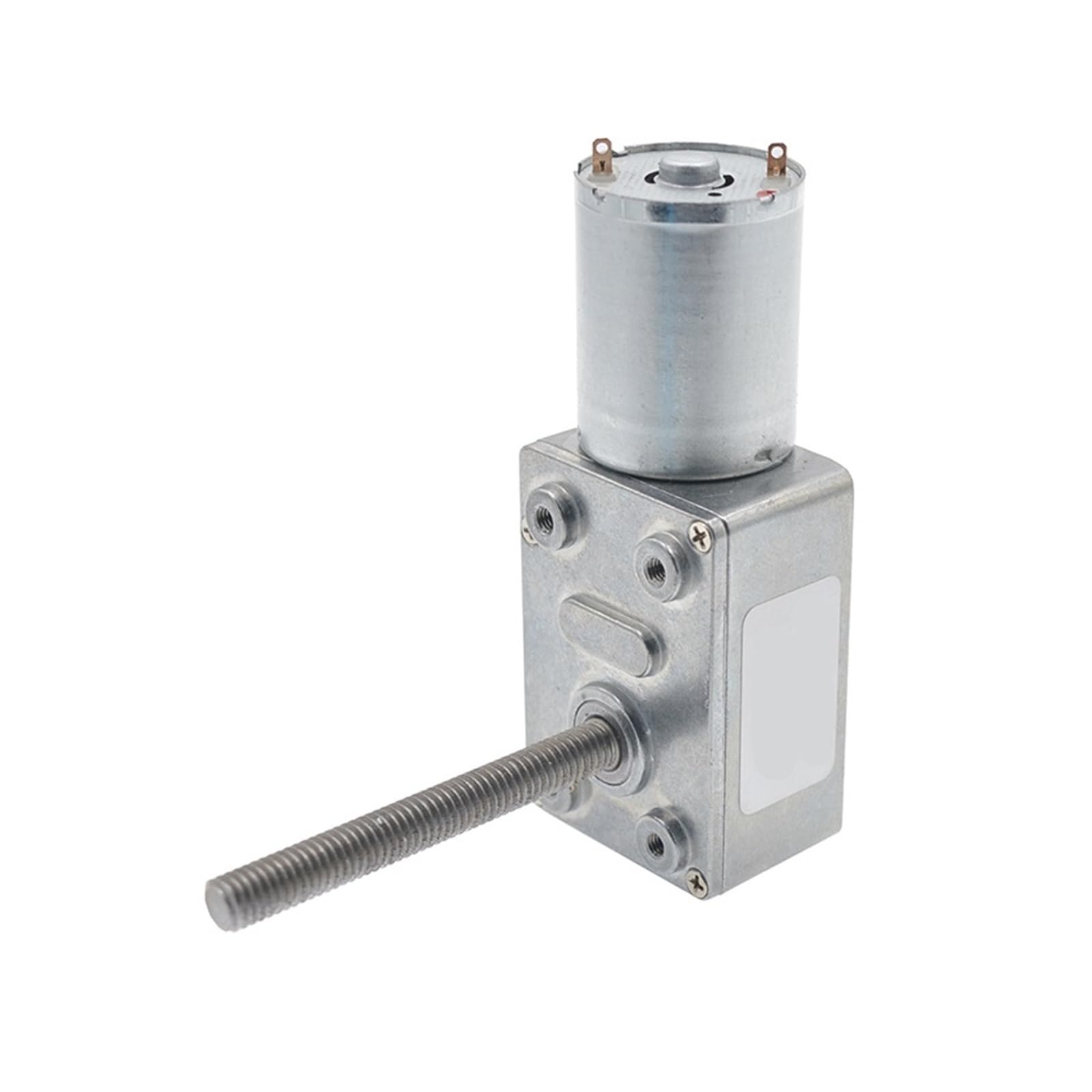 ZIDRMTKVK Diameter 6mm diameter 50mm length thread JGY370 motor self-locking strong wheel worm gear 24v 12V 6V DC(6v Bracket Motor,40RPM)