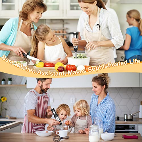 Keylitos 5 In 1 Immersion Hand Blender Mixer, [Upgraded]1000W Handheld Stick Blender With 800Ml Beaker,600Ml Chopper,Whisk And Milk Frother For Smoothie,Baby Food,Sauces Red,Puree,Soup #TOP2