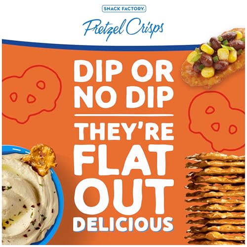 Image of Snack Factory Pretzel Crisps, Buffalo Wing, Party Size, 14 Oz (Pack of 2)