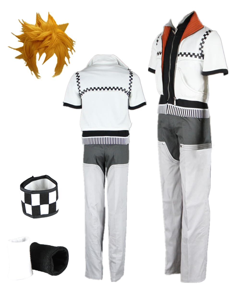 Anime White Coat Pants Men's Outfit Cosplay Halloween Costume