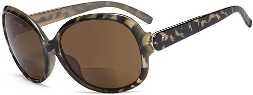 Eyekepper Gafas de sol bifocales para mujer, lentes de sol para lectura de sol de gran tamaño