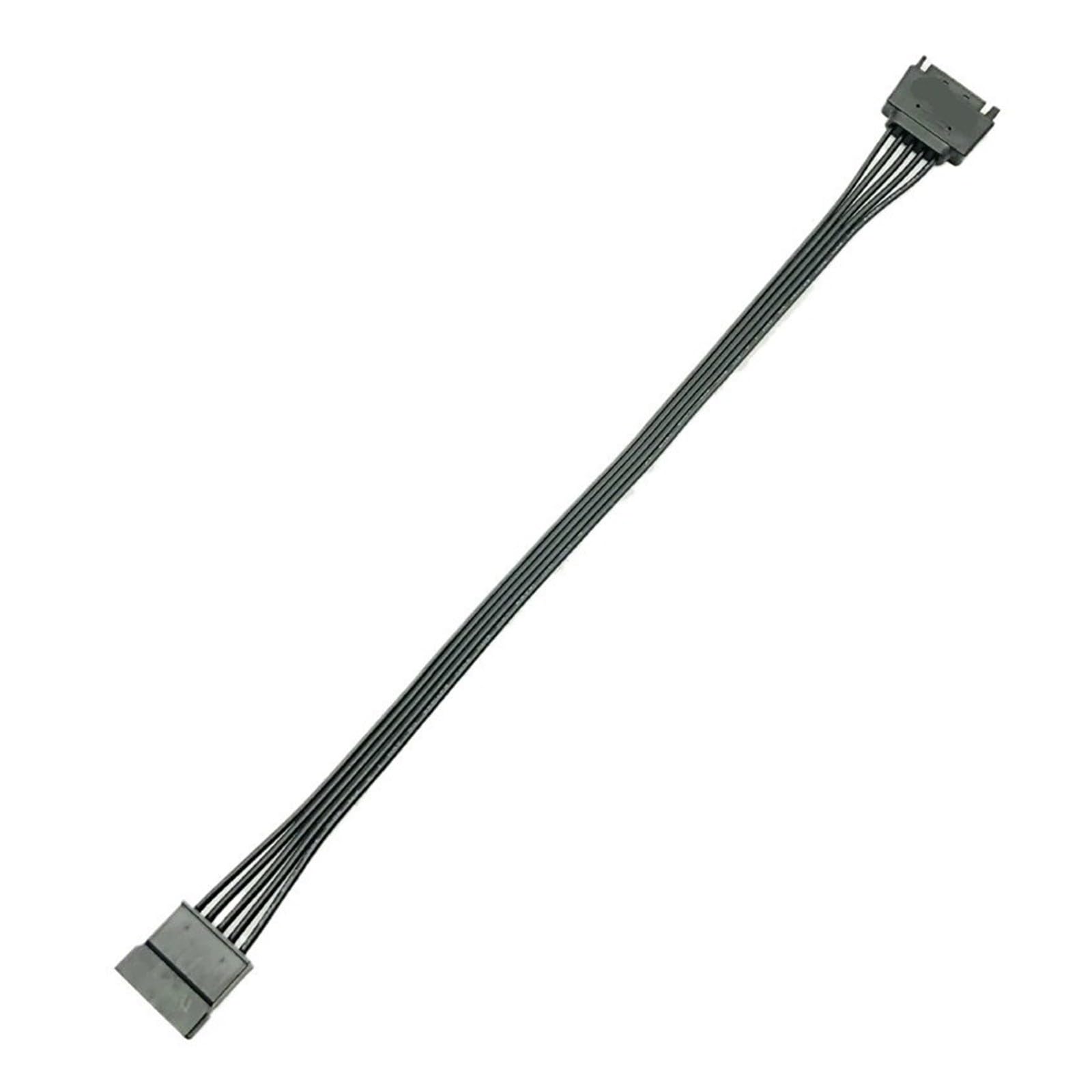 Generico Maschio SATA a 15 pin con maniche singole nero da 30 cm
