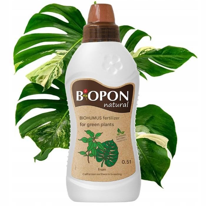 BIOHUMUS Organic Plant Fertilizer, 0.5L, Natural Plant Food for Green Plants