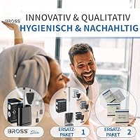 BROSS® Klobürste Silikon - Patentierte Toilettenbürste - Klobürste Schwarz - WC Bürste & Klobürstenhalter mit Wandmontage & TurboTrocknung - Innovativ & Antibakteriell - 1er Set – Ansicht 6