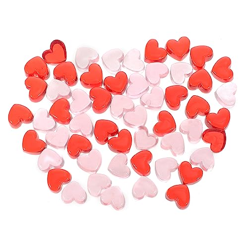 Gemas de corazón de resina HAPINARY evitan jarrones vacíos con brillo elegante 100 uds 2