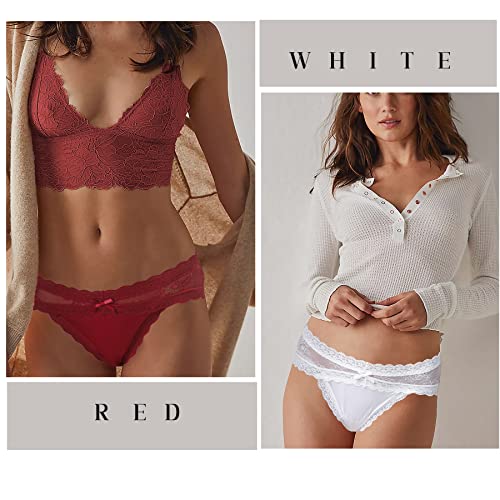 Levao Women Lace Underwear Sexy Breathable Hipster Panties Stretch Seamless Bikini Briefs 6 Pack #TOP1