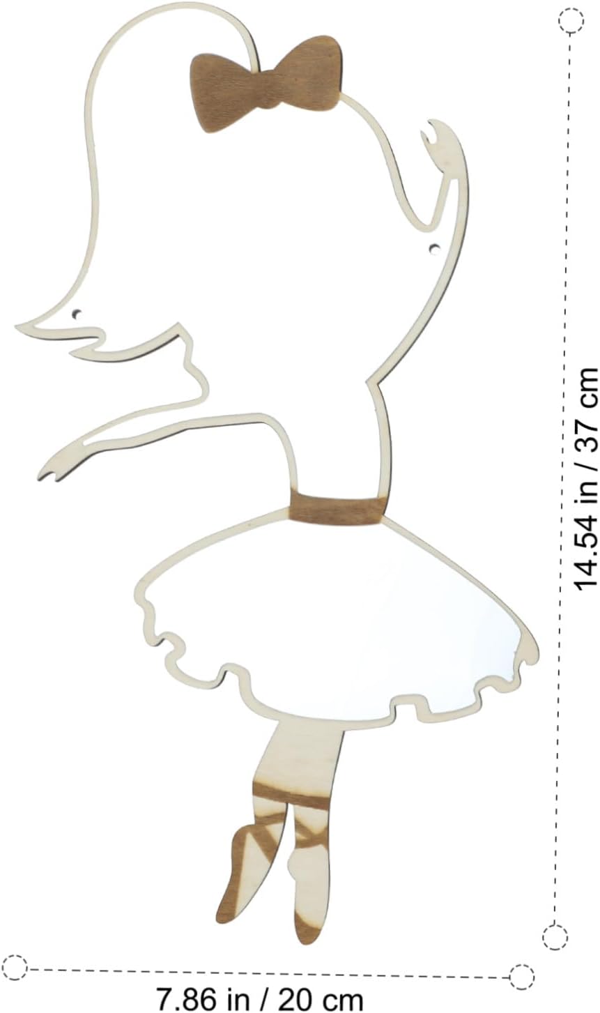 Kids Rabbit Acrylic Mirror Wall Decor Sticker for Nursery Room