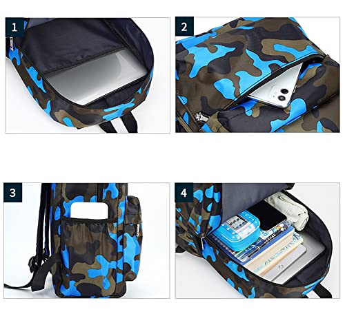 Estwell-Kids-Boys-Girls-Camouflage-School-Backpack-Children-Primary-Schoolbag-Book-Bag-Waterproof-Nylon-Rucksack-Casual-Daypack