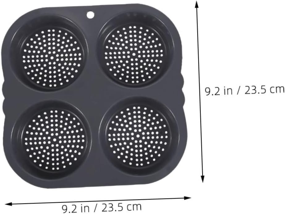 Ciieeo Silicone Hamburger Bun Pan Cavity Non Stick Baking Mold for Consistent Results Versatile Tool for Home Commercial Kitchens for Burgers Egg Tarts and Cakes