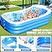 AixPool 2026 Large Inflatable Pool with Big Backrest&Seat,Oversized Thickened Blow Up Pool for Adult,Inflatable Backyard Pool for Adult,Durable Family Swimming Pool Summer Water Party98''x63''x21.6''