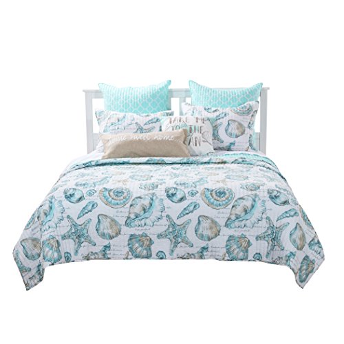 Greenland Home Fashions Ultra-Soft, Reversible, Brushed Microfiber Quilt Set, 3-Piece Full/Queen, Cruz Coastal - Image 6