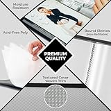 Dunwell Small Photo Album 5x7 (2-Pack), Mounting Paper, 5 x 7 Art Portfolio Binder, 24 Sleeves Display 48 Pages, Acid-Free Poly Professional Picture Book for 5x7 Artwork, Postcards - Image 7