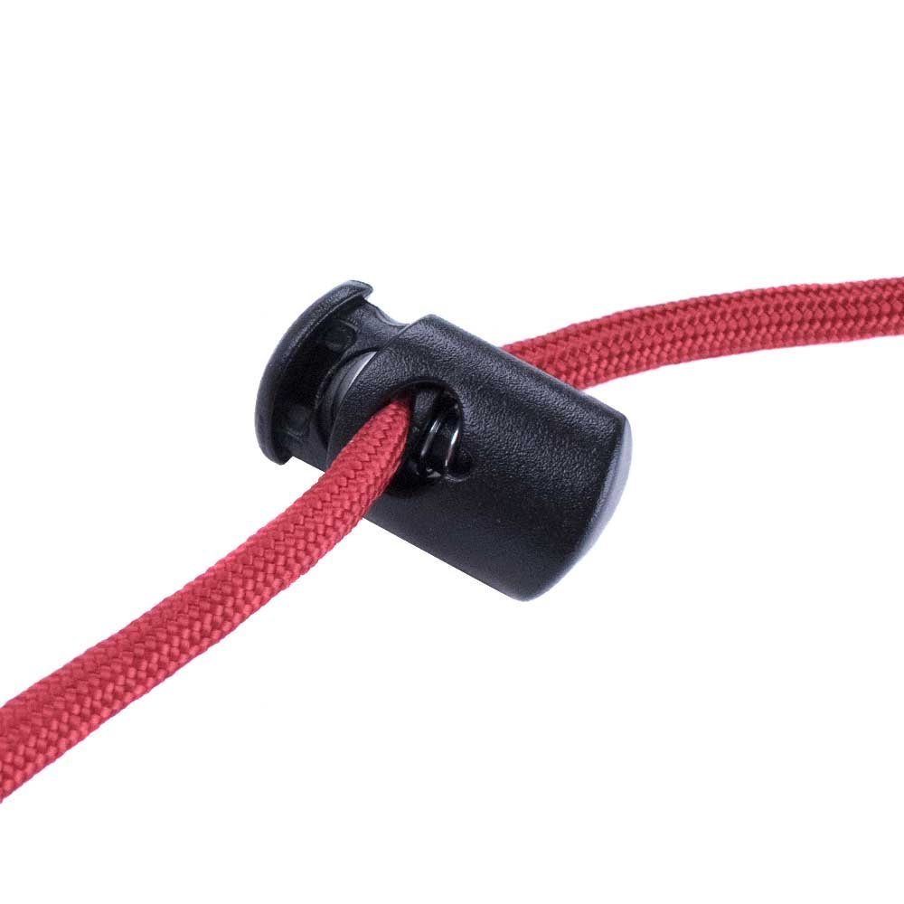Abrazadera de bloqueo de cable – (1000 unidades, rojo) – Plástico industrial resistente con un solo agujero extremo de palanca