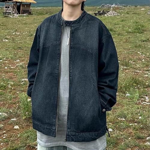 Chaqueta vaquera con cremallera completa y botones de hombre 2