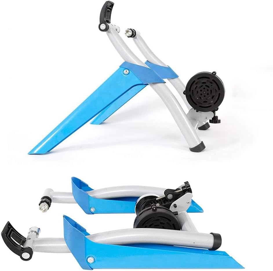 Bike Stand for Indoor Riding Magnetic Bike Trainer Stand， Variable Resistance Bike Trainer Exercise Fitness Stationary Frame， for Mountain & Road Bikes for 26"-29" Wheels
