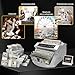 Tazauue Money Counter Machine with Value Count, UV/MG/IR/MT Counterfeit Bill Detection Function, LCD Display Cash Counter for Bank Supermarket, Add/Batch/Auto Modes, 1000 Notes/Min US Plug