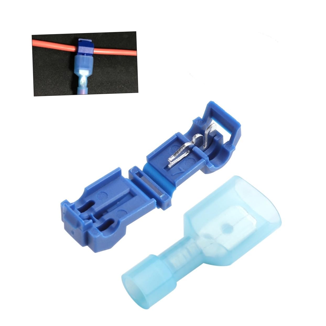 VILLFUL 50pcs Splice Connectors Wire Splice Connector Quick Splice Wire Connector Wire Connectors Wire Terminals Quick Connector