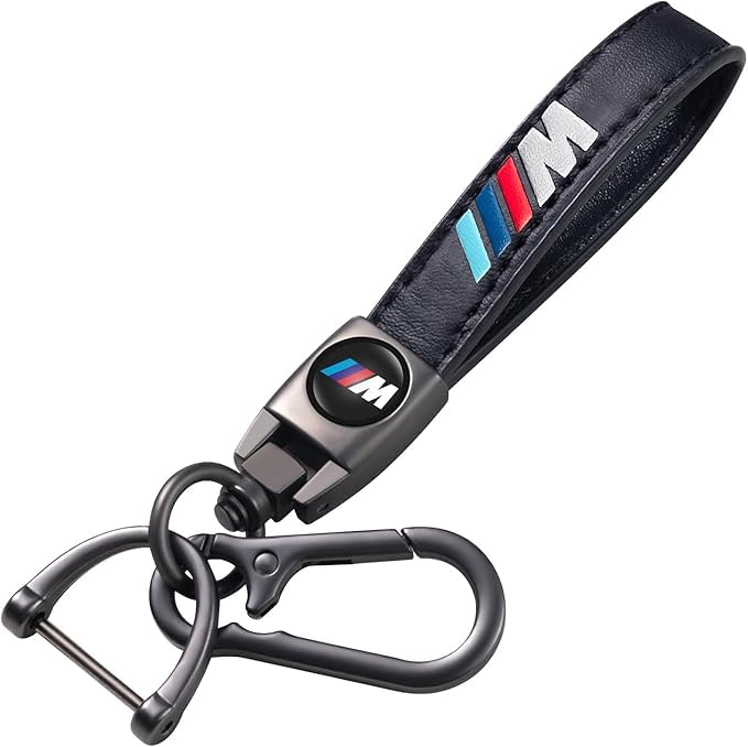 Chaveiro metálico para chave automotiva com corrente e fecho tipo lagosta Comburvo Bm_black