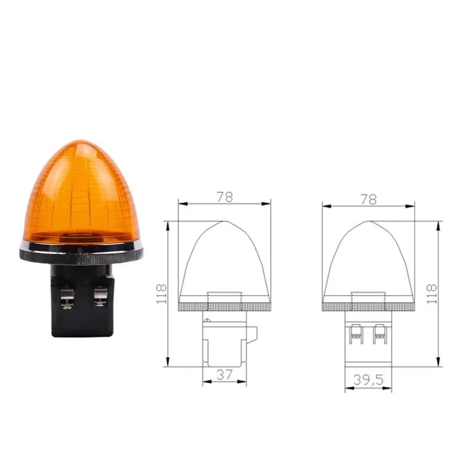 1 szt. mini lampka ostrzegawcza LED w kształcie brzoskwini, czerwona, zielona, żółta, 24 V 220 V, światła alarmowe o zagrożeniu, bez brzęczyka, S-TX(G220V stały)