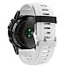ZSZCXD Band for Garmin Fenix 3 / Fenix 3 HR, Soft Silicone Wristband Replacement Watch Band for Garmin Fenix 3 / Fenix 3 HR Smart Watch (White)