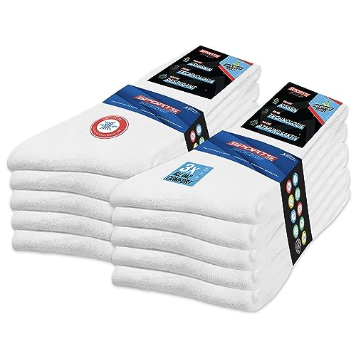 Lot De 10 Paires Chaussettes De Travail SOXCO - Homme/Femme - Renforcées Talon/Orteils - Confortables