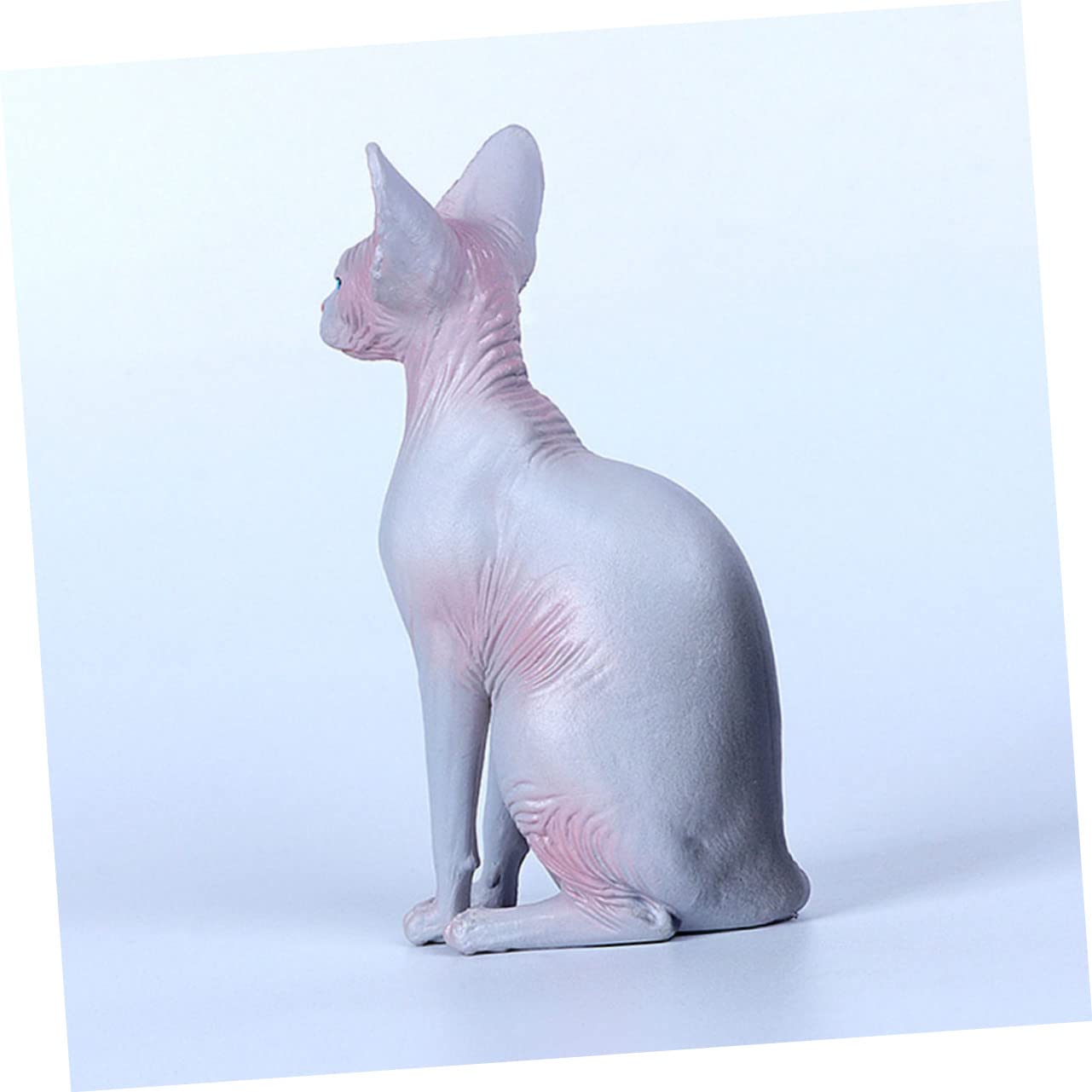 ABOOFAN 6piezas Estatua De Gato Sin Pelo Decorativa Conjunto De Figura De Gato Adorno para Interiores y Exteriores Decoración De Fiestas
