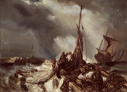Reproducción de lienzo de alta fidelidad obra Eugene Isabey formato galería 60x90cm