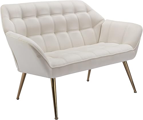 ZH4YOU Silla decorativa Sherpa con otomana, moderna silla de descanso con reposapiés, sofá tapizado, con patas de madera, cómoda silla de lectura